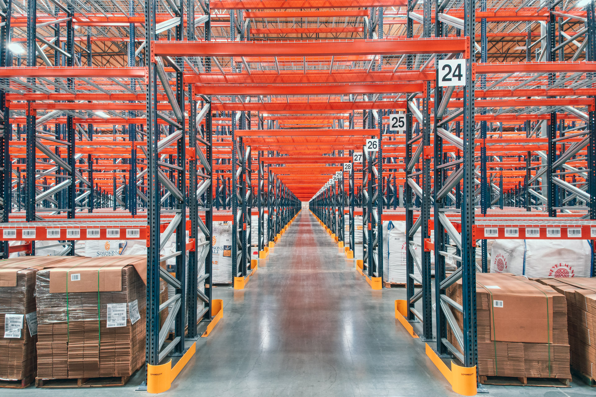 Industrial pallet racking installation in Oildale warehouse